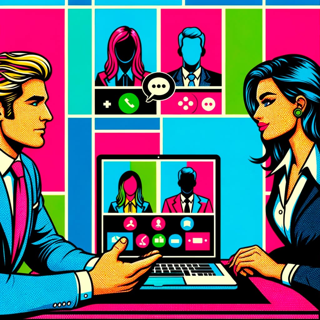 artistic-image-inspired-by-pop-art-to-depict-a-video-conference-session